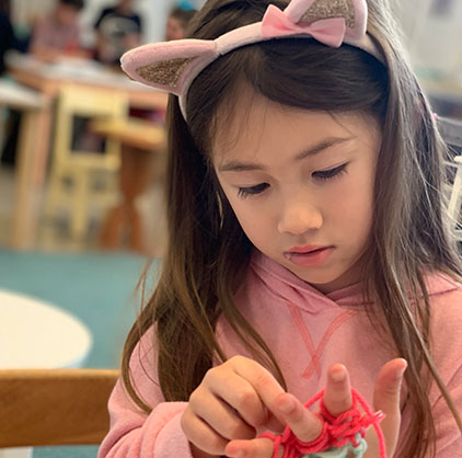 Kindergarten Student at Casa de Montessori